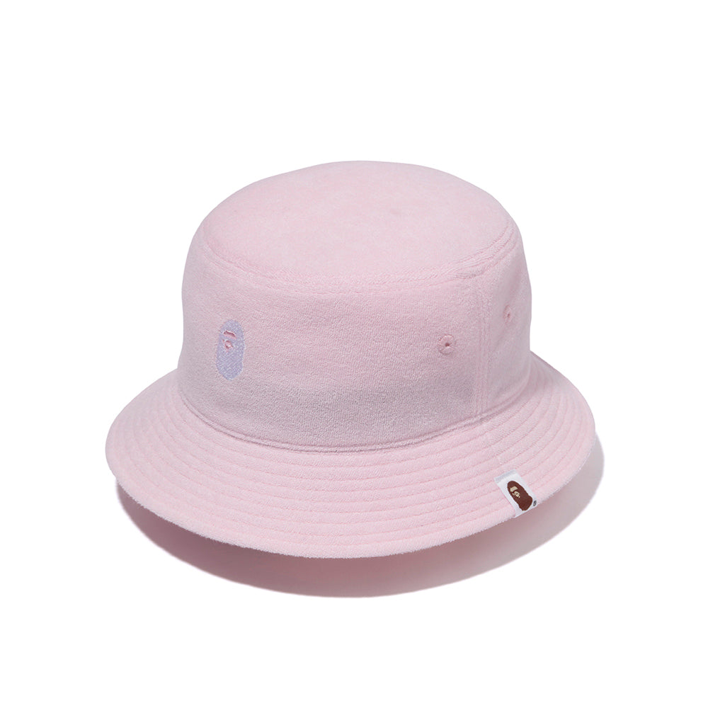Bape Ape Head Bucket Hat Pink-PLUS