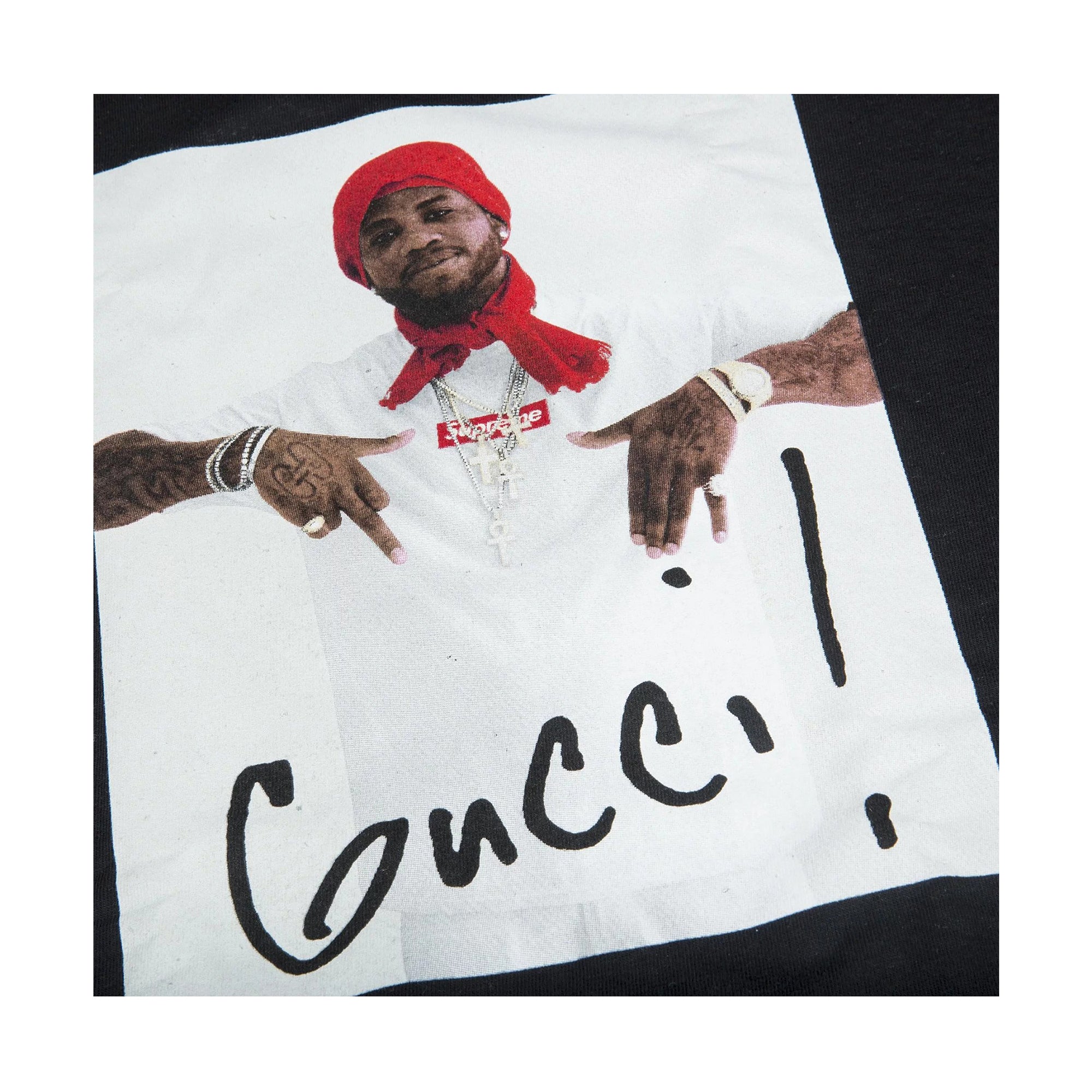 Supreme Gucci Mane Tee Black-PLUS