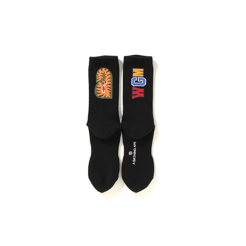 Bape WGM Shark Socks Black-PLUS