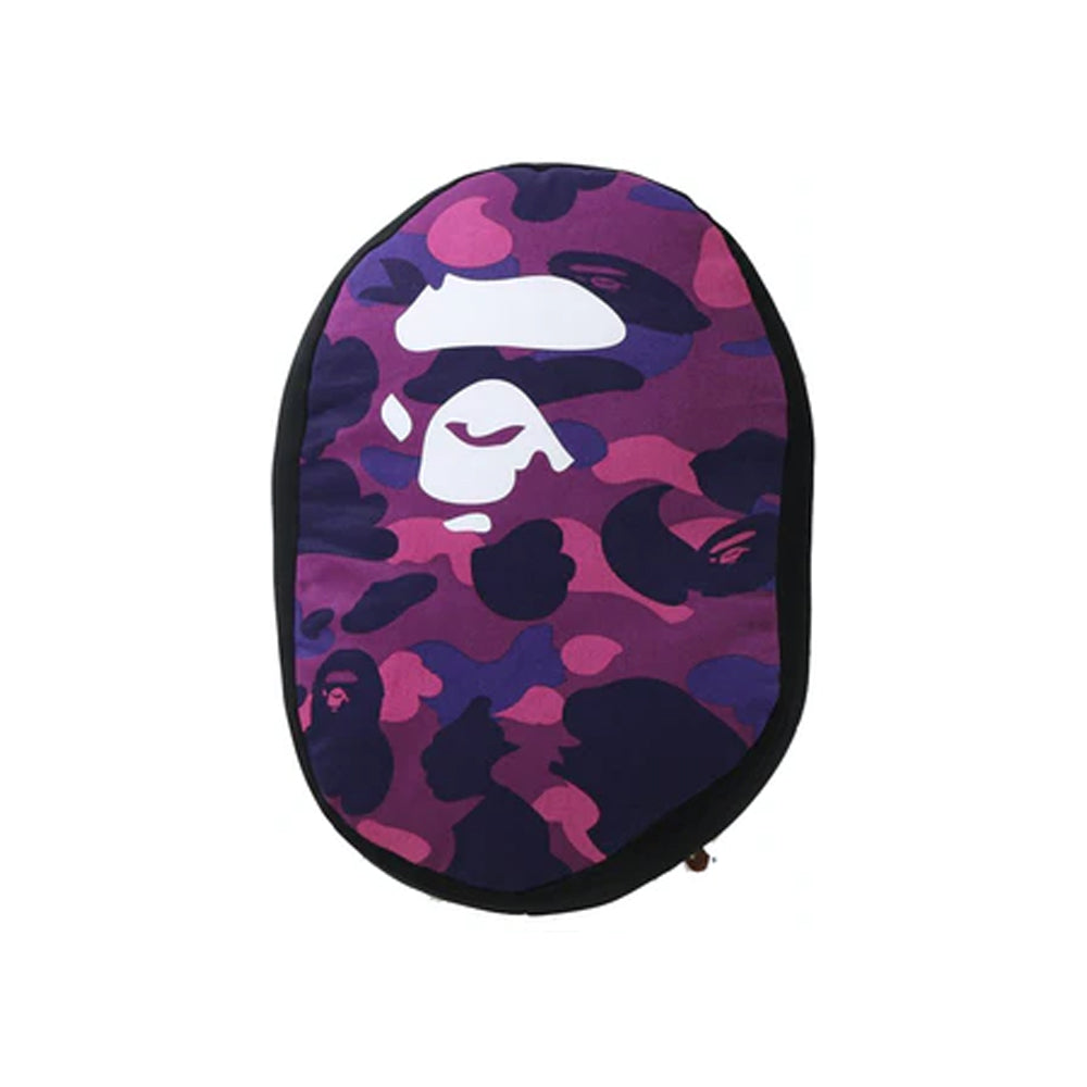 BAPE Colour Camo Ape Head Cushion/Pillow Purple-PLUS