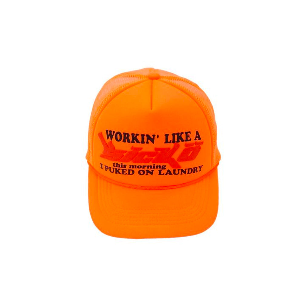 Sicko Laundry Trucker Hat Neon Orange-PLUS