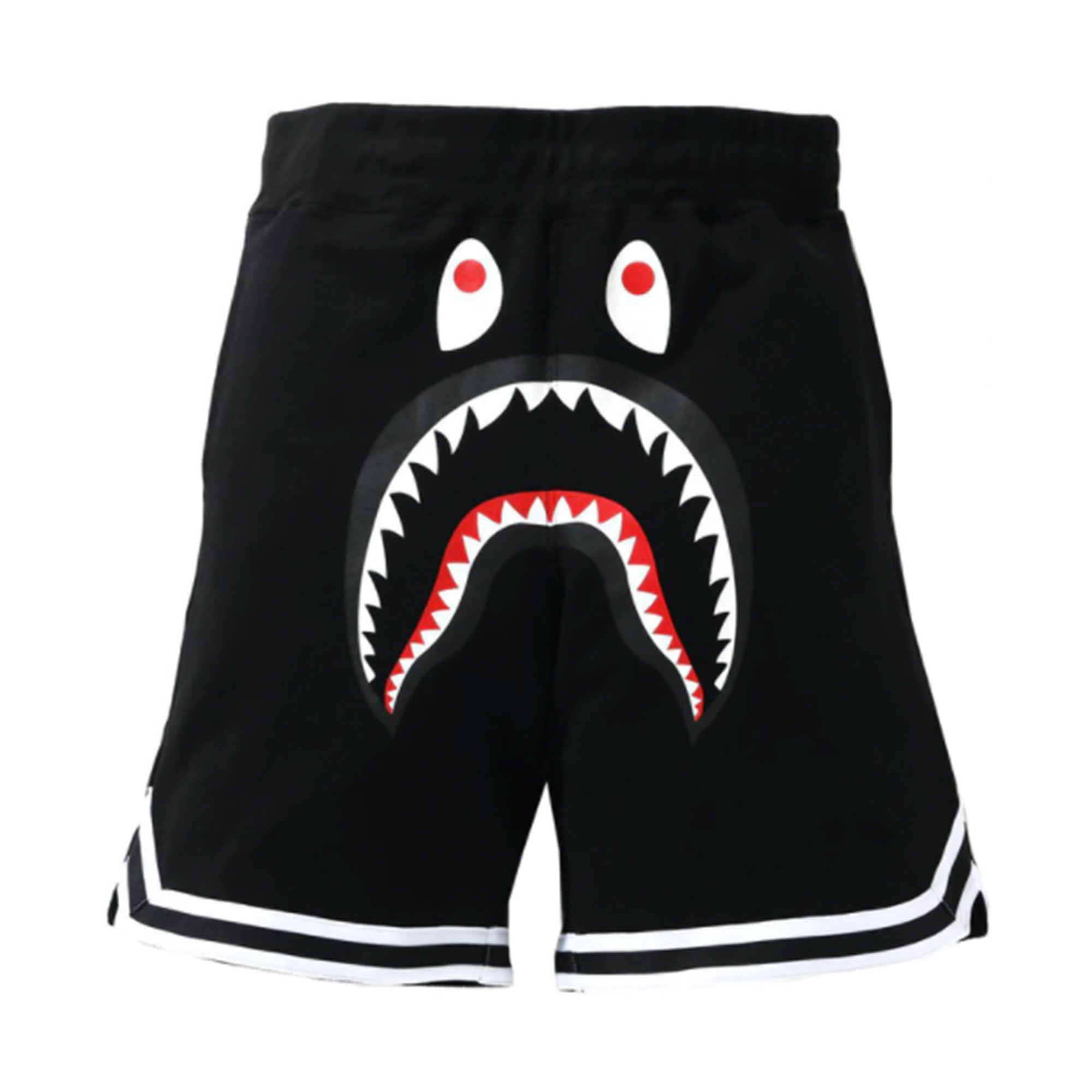 Bape Shark Basketball Sweatshort Black-PLUS