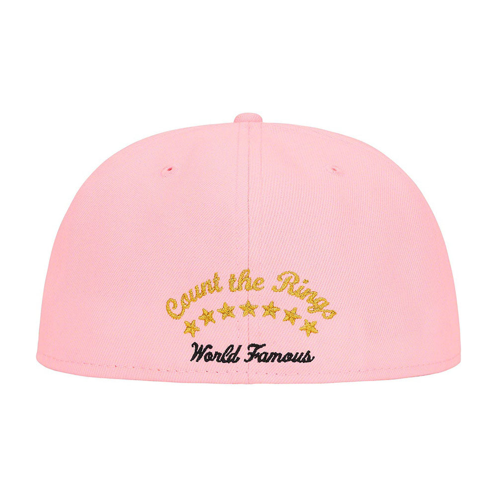 Supreme Undisputed Box Logo New Era Fitted Hat Dark Pink-PLUS