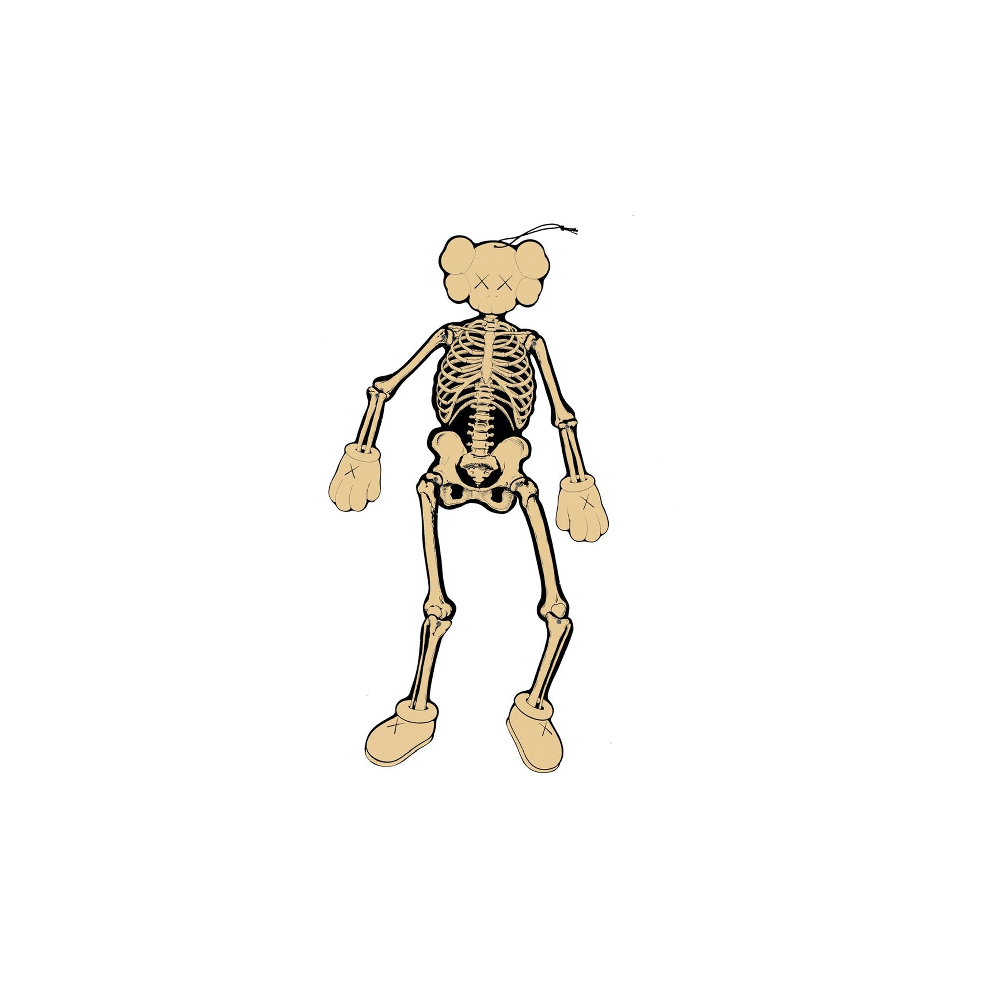 KAWS Skeleton Board Cutout Ornament Bone-PLUS