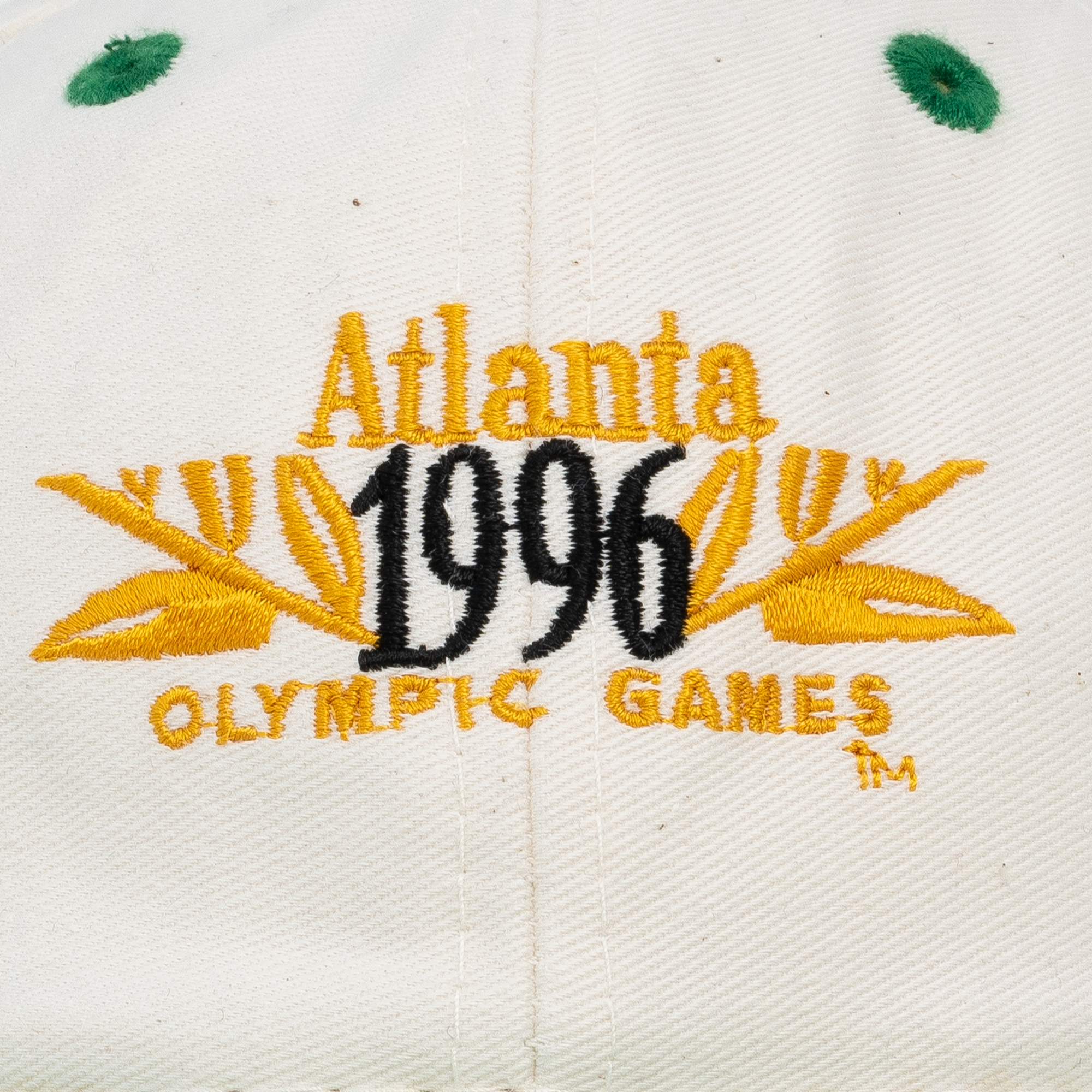 Atlanta 1996 Olympic Games Green Bill Snapback White-PLUS