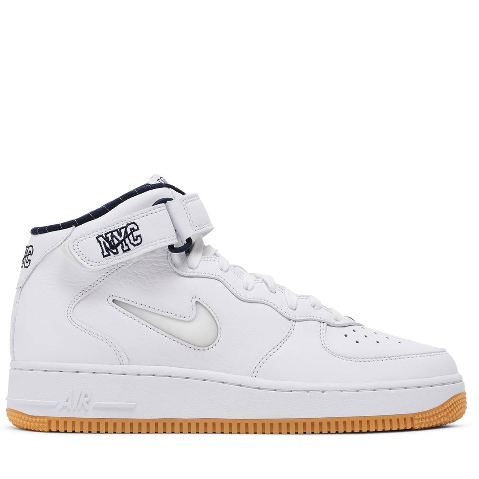 Nike Air Force 1 Mid QS Jewel NYC White Midnight Navy-PLUS