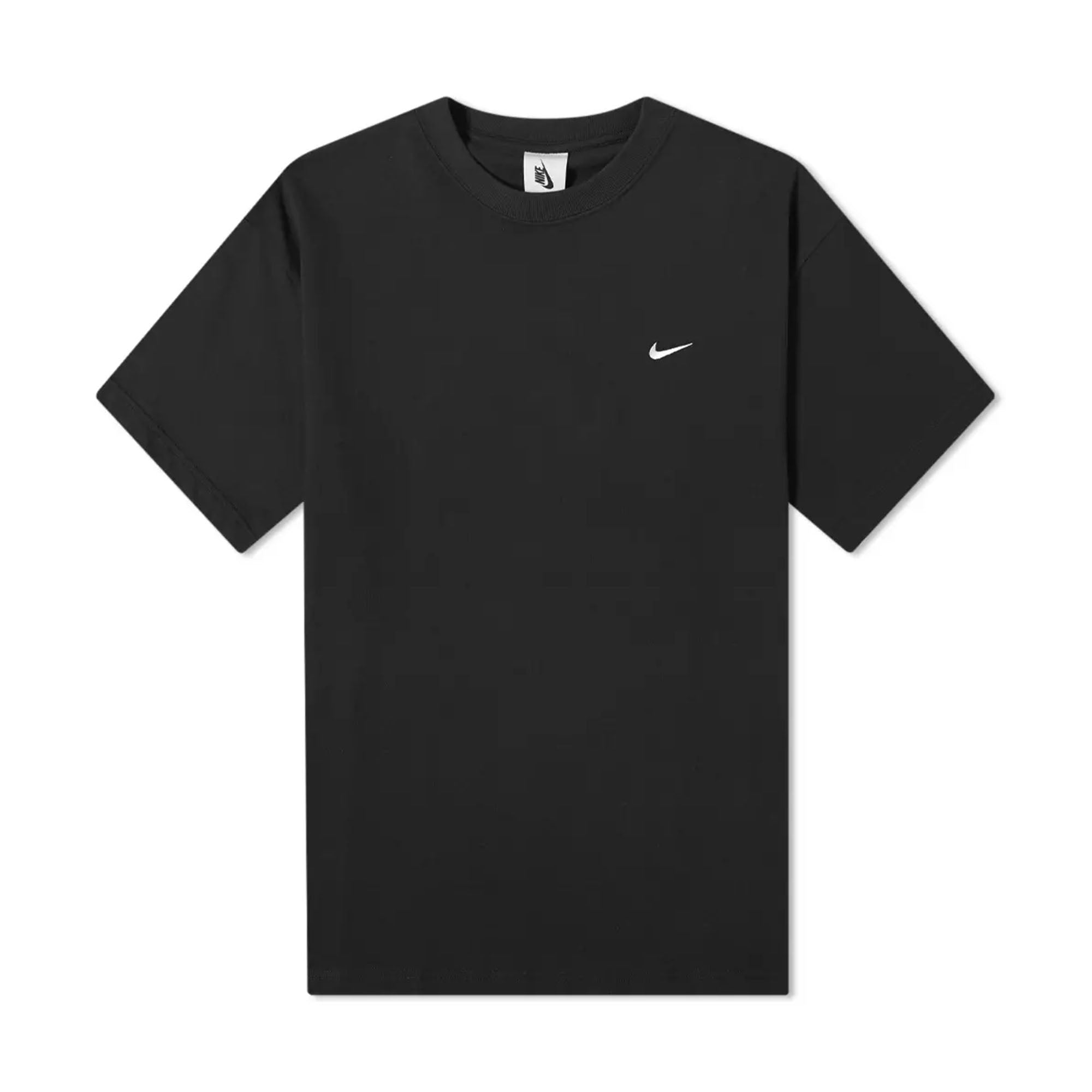 Nike Solo Swoosh T-Shirt Black-PLUS