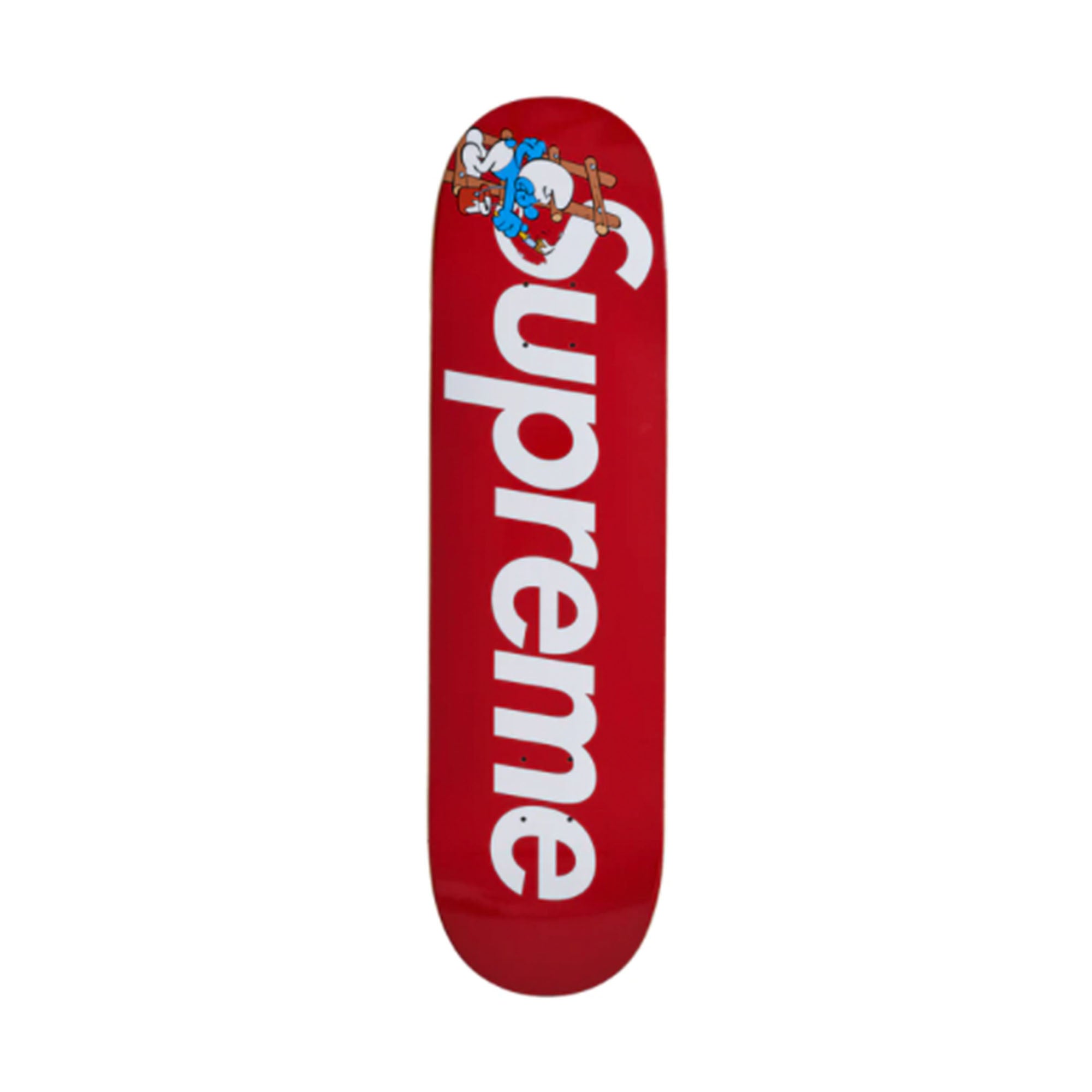 Supreme Smurfs Skateboard Red-PLUS
