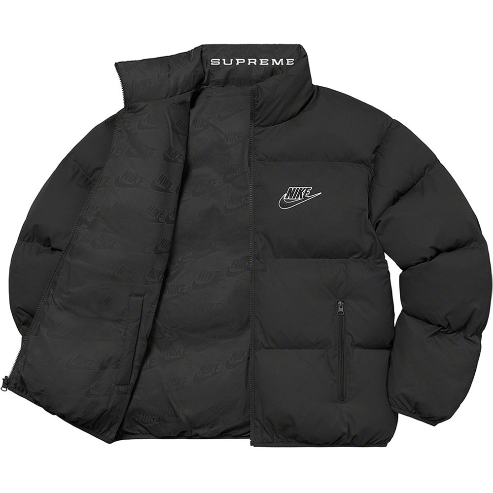 Supreme Nike Reversible Puffy Jacket Black | PLUS