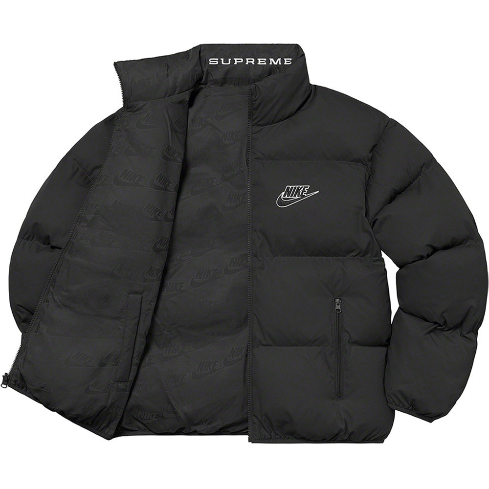 Supreme Nike Reversible Puffy Jacket Black-PLUS