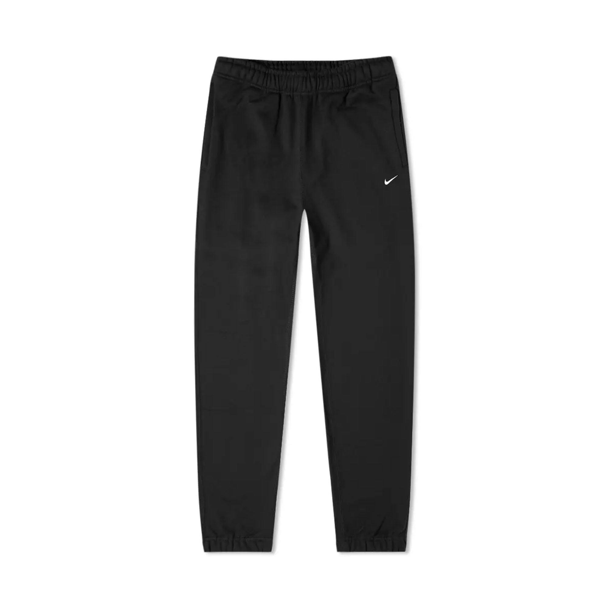 Nike Solo Swoosh Fleece Sweatpants Black-PLUS
