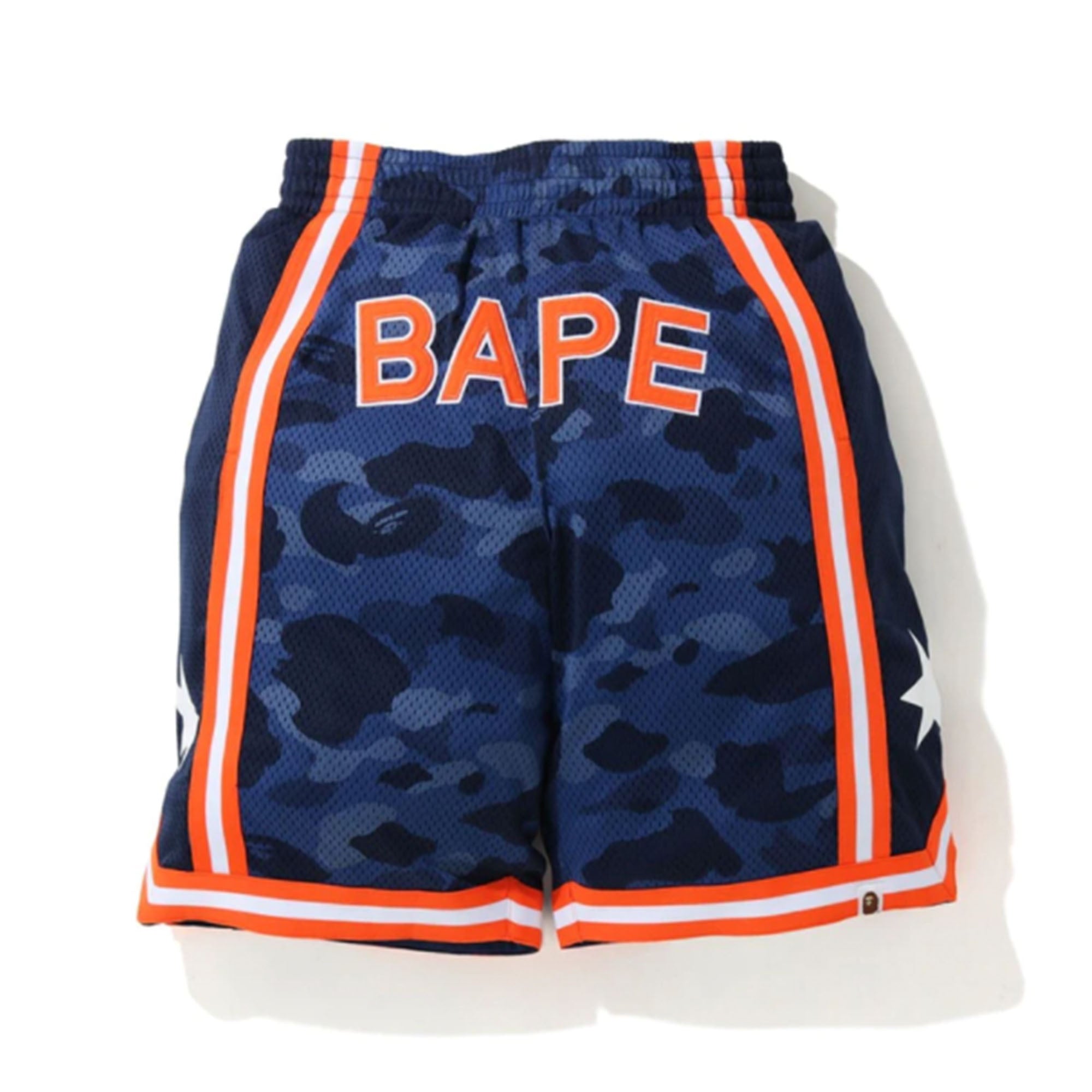 BAPE Color Camo Wide Basketball Shorts Navy-PLUS