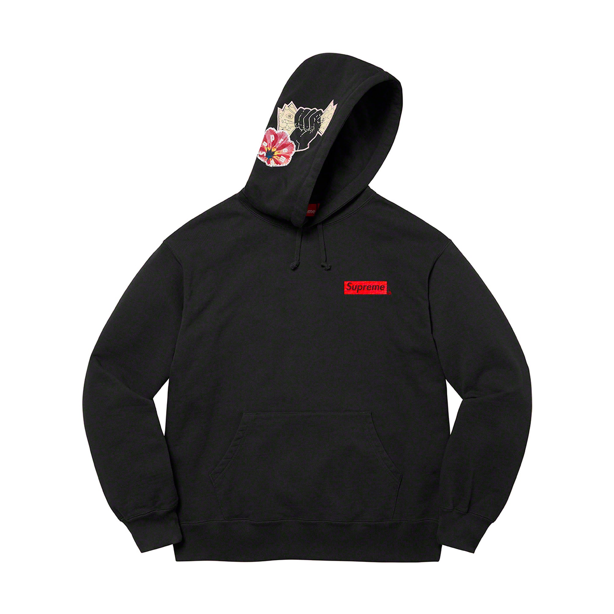 Supreme Instant High Patches Hooded Sweatshirt Black-PLUS