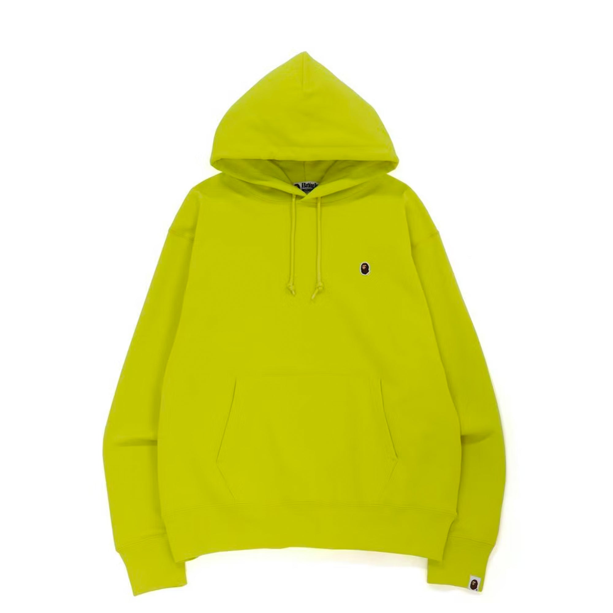BAPE Ape Head One Point Relaxed Fit Pullover Hoodie Yellow-PLUS