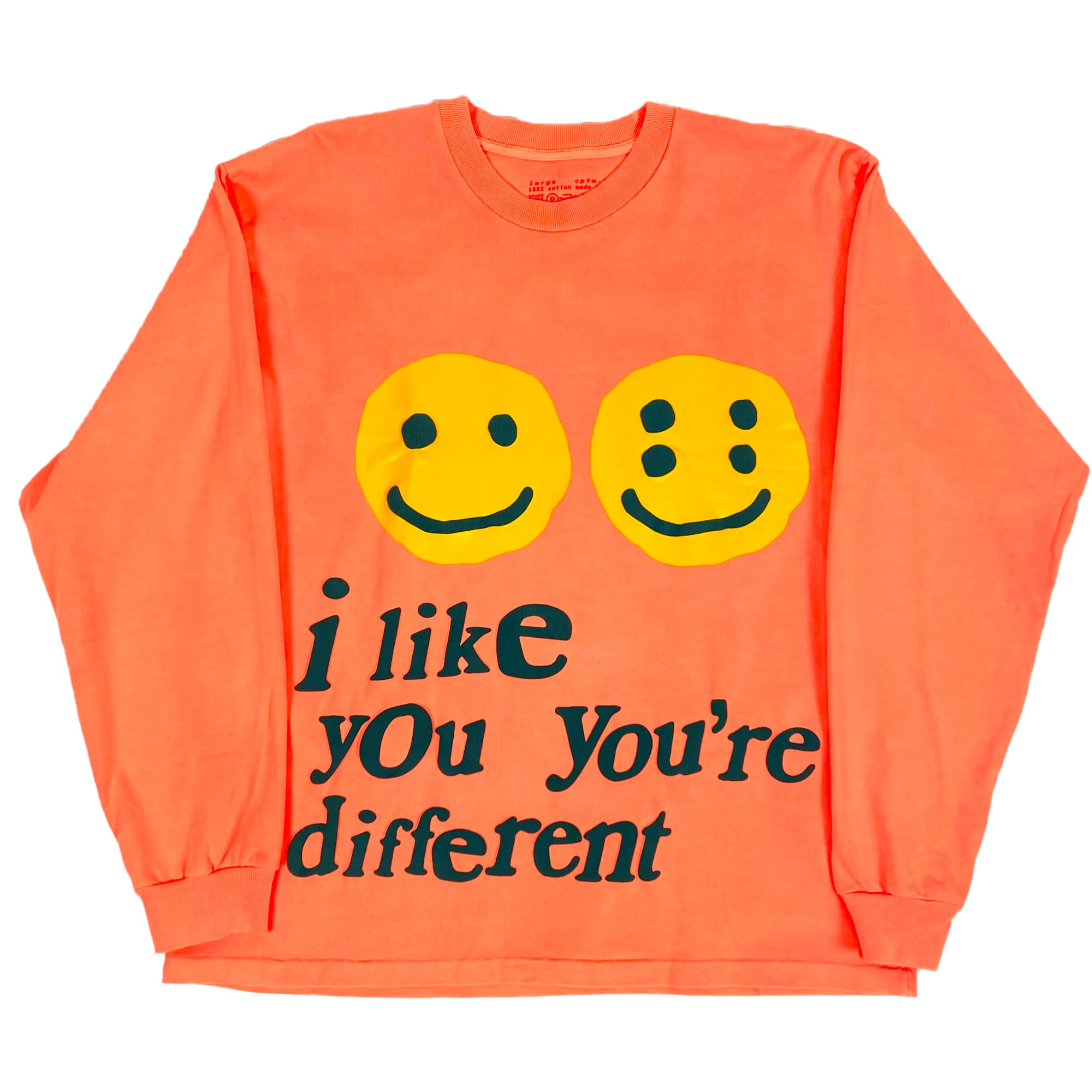 CPFM I Like You You're Different L/S Tee Orange-PLUS