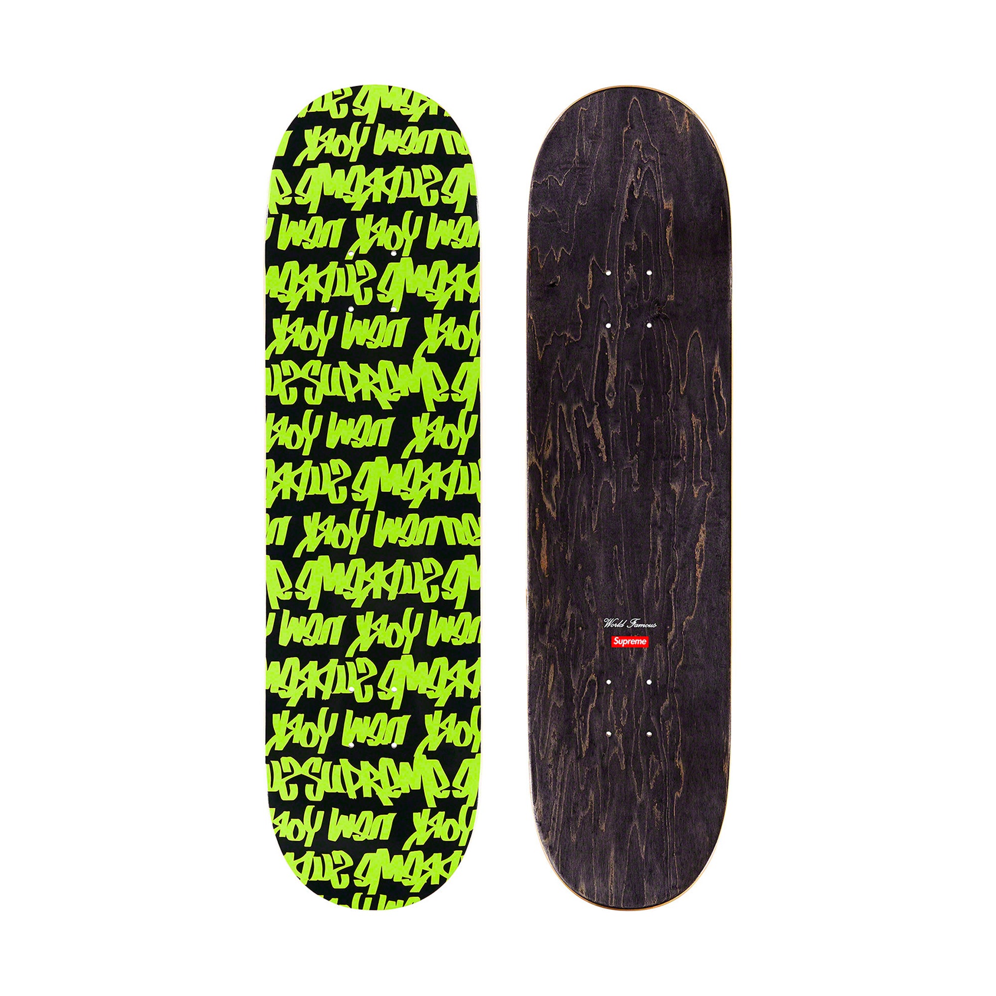 Supreme Fat Tip Skateboard Deck Black-PLUS