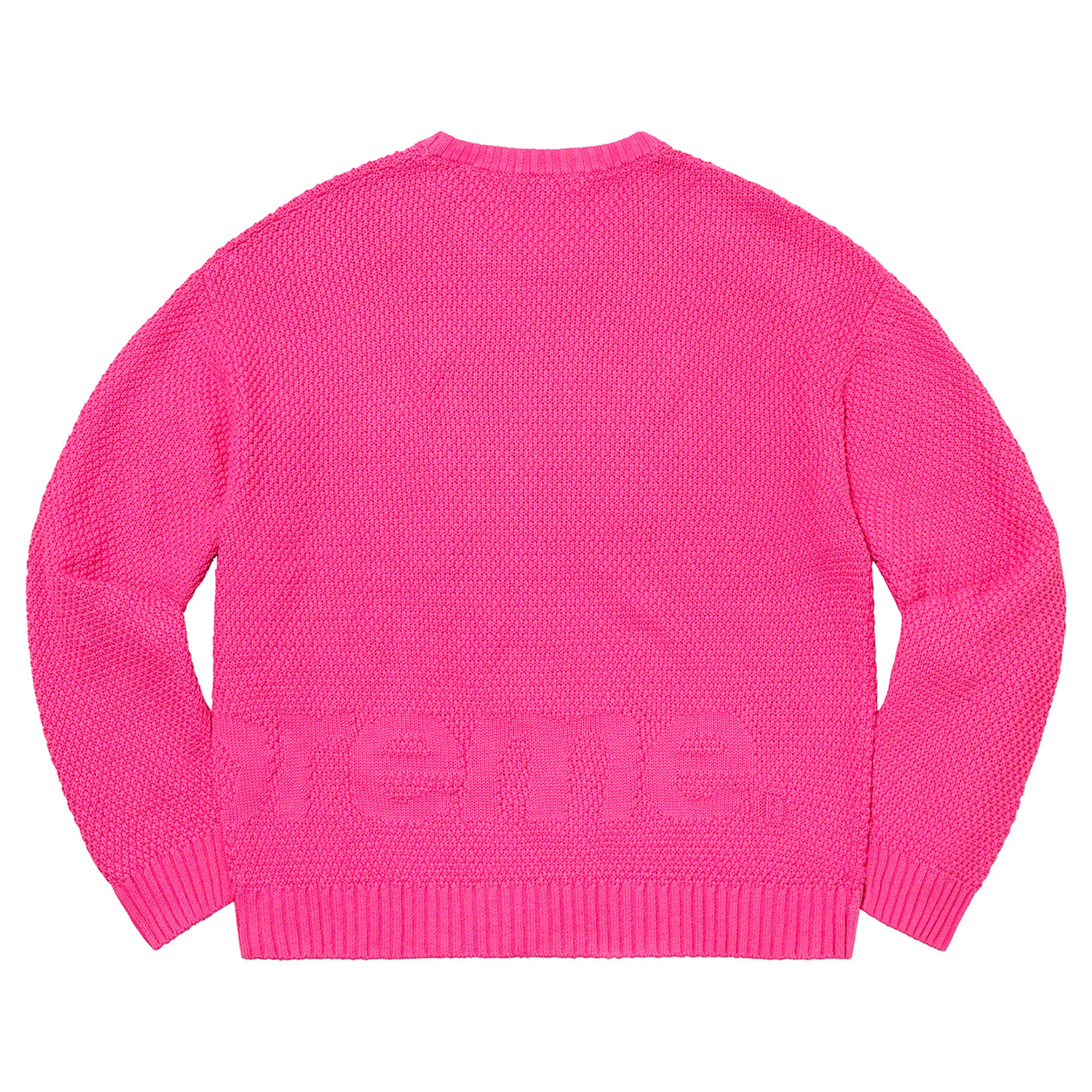 Supreme Textured Small Box Sweater Pink-PLUS