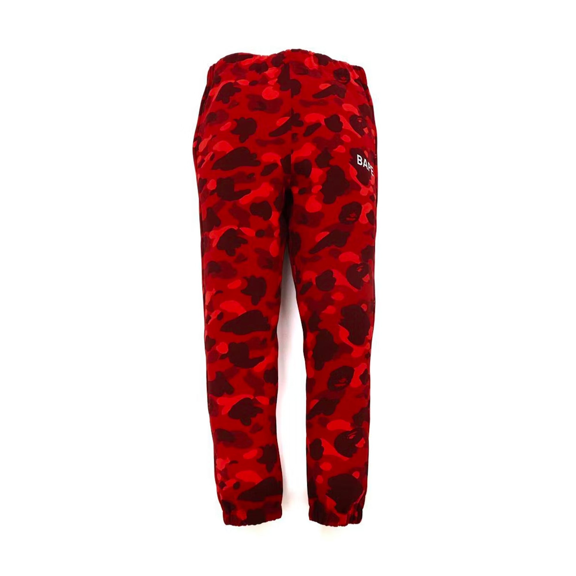 Bape Color Camo Sweat Pants Red (FW21)-PLUS