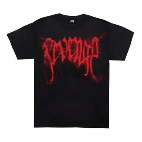 Revenge Red Smoke Tee Black | PLUS