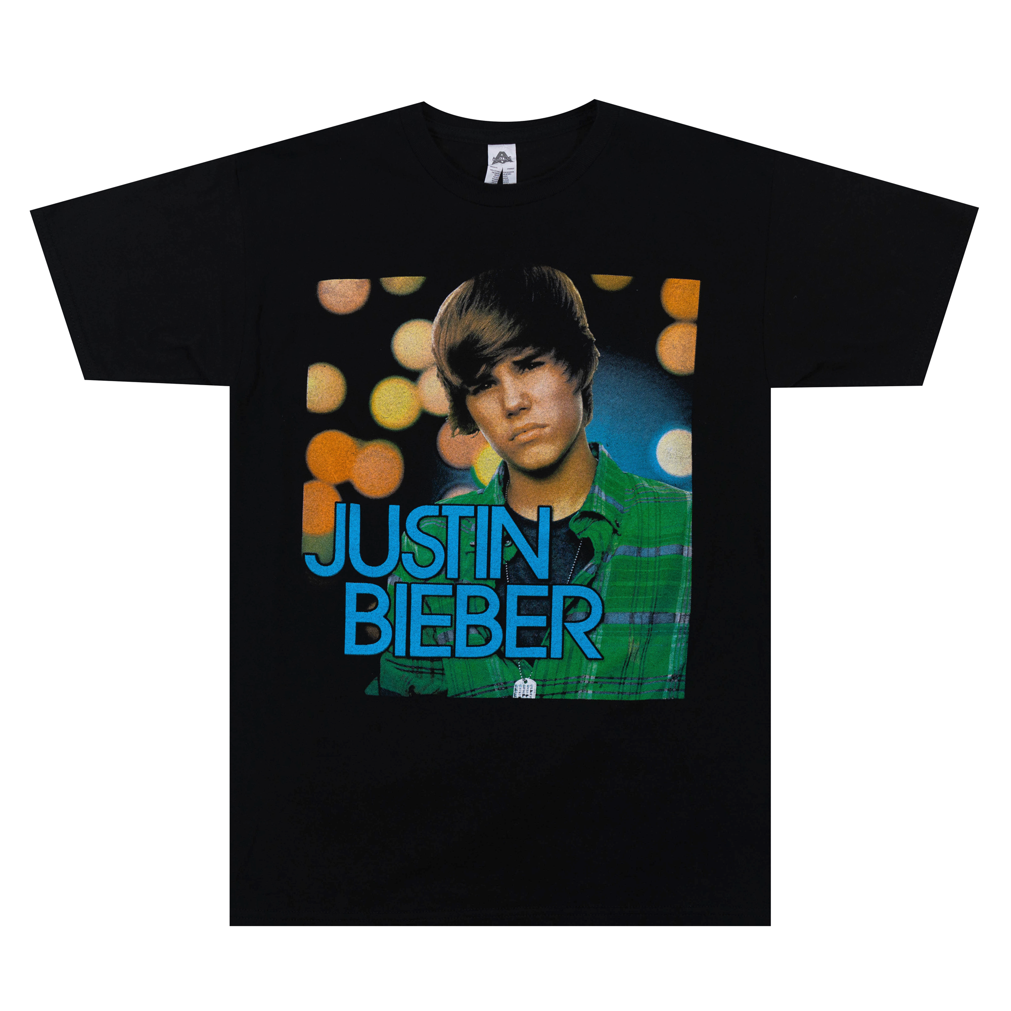 Justin Bieber Tour Merchandise Tee Black-PLUS