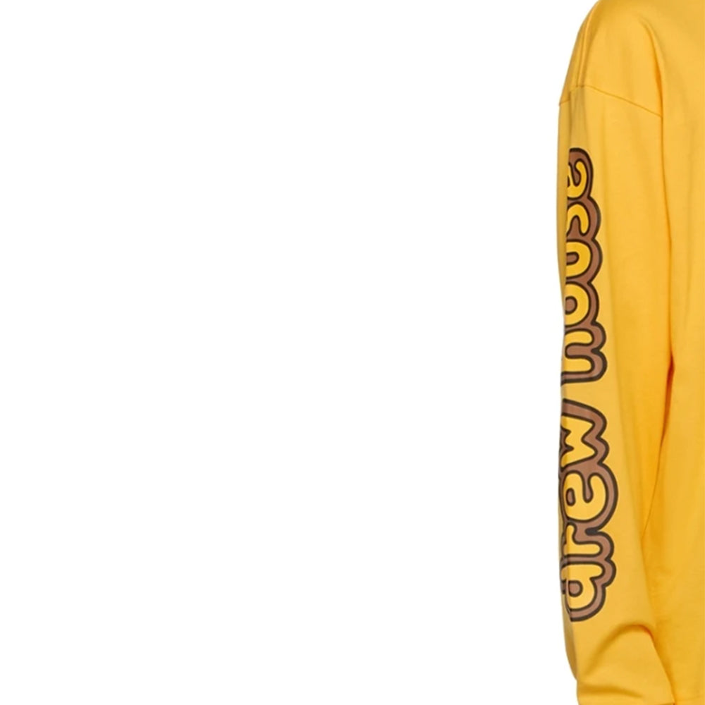 Drew House Yellow Cartoon Font Long Sleeve T-Shirt-PLUS