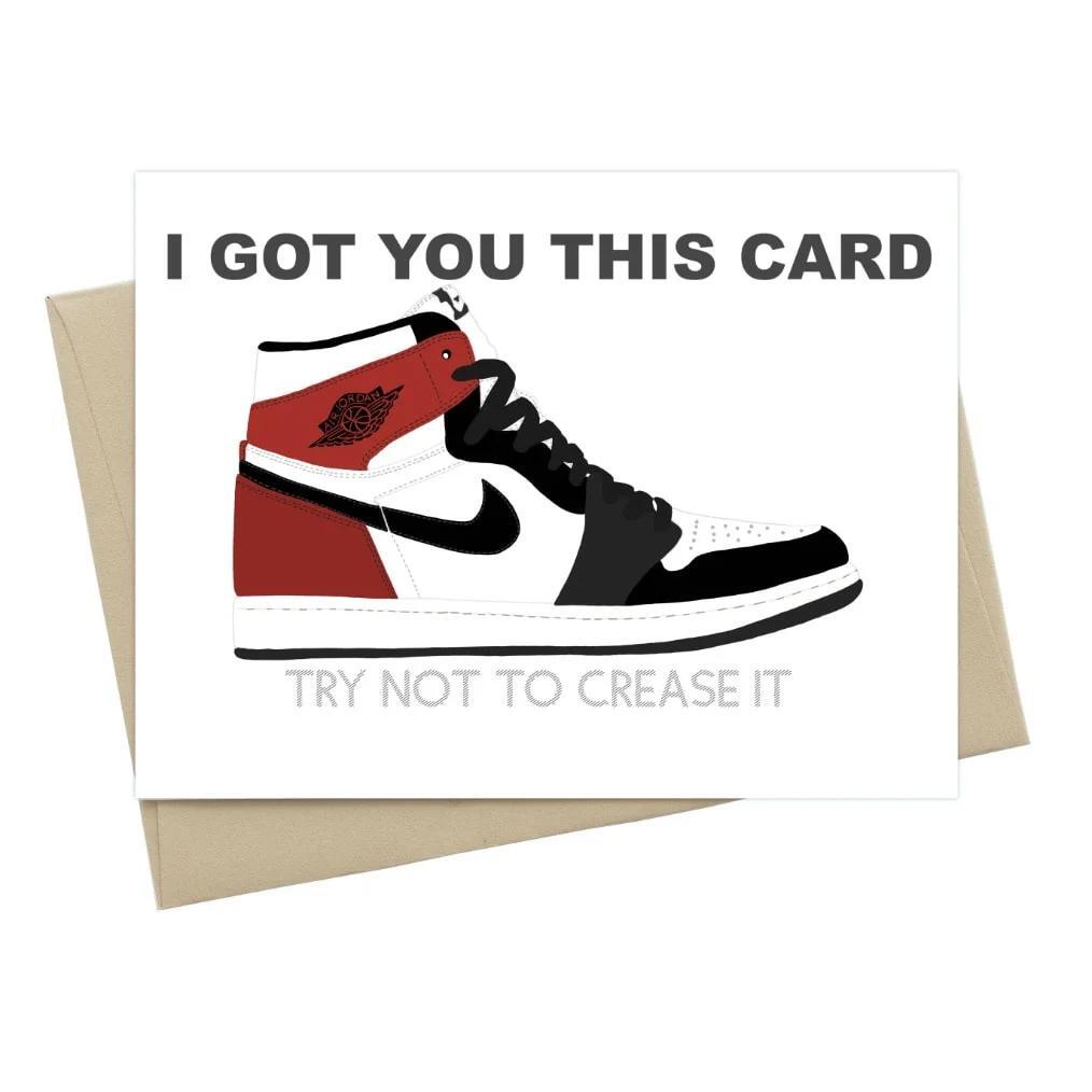 "I Got You This Card Try Not To Crease It" Greeting Card-PLUS