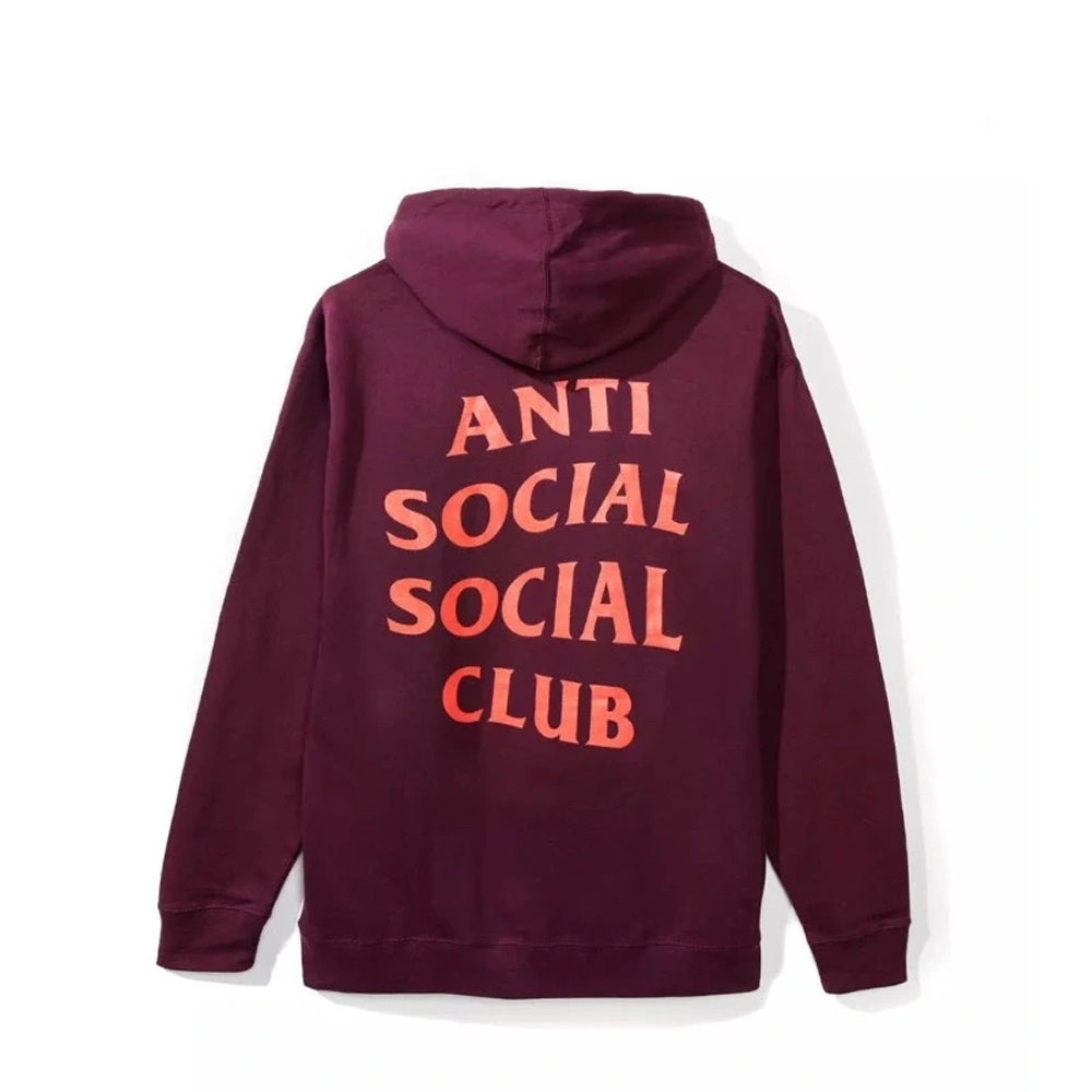 Anti Social Social Club Lost Feelies Hoodie Maroon-PLUS