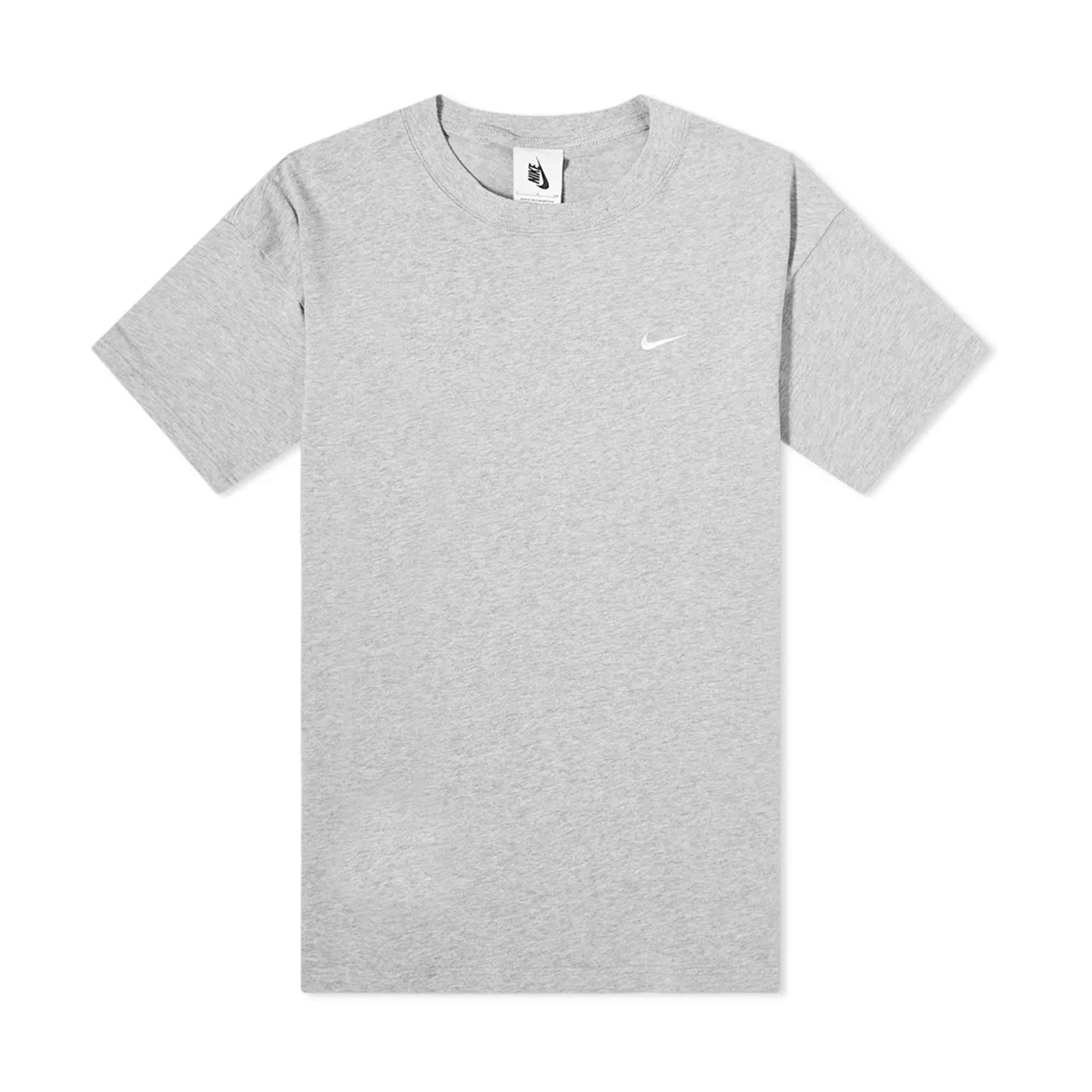 Nike Solo Swoosh T-Shirt Heather Grey-PLUS