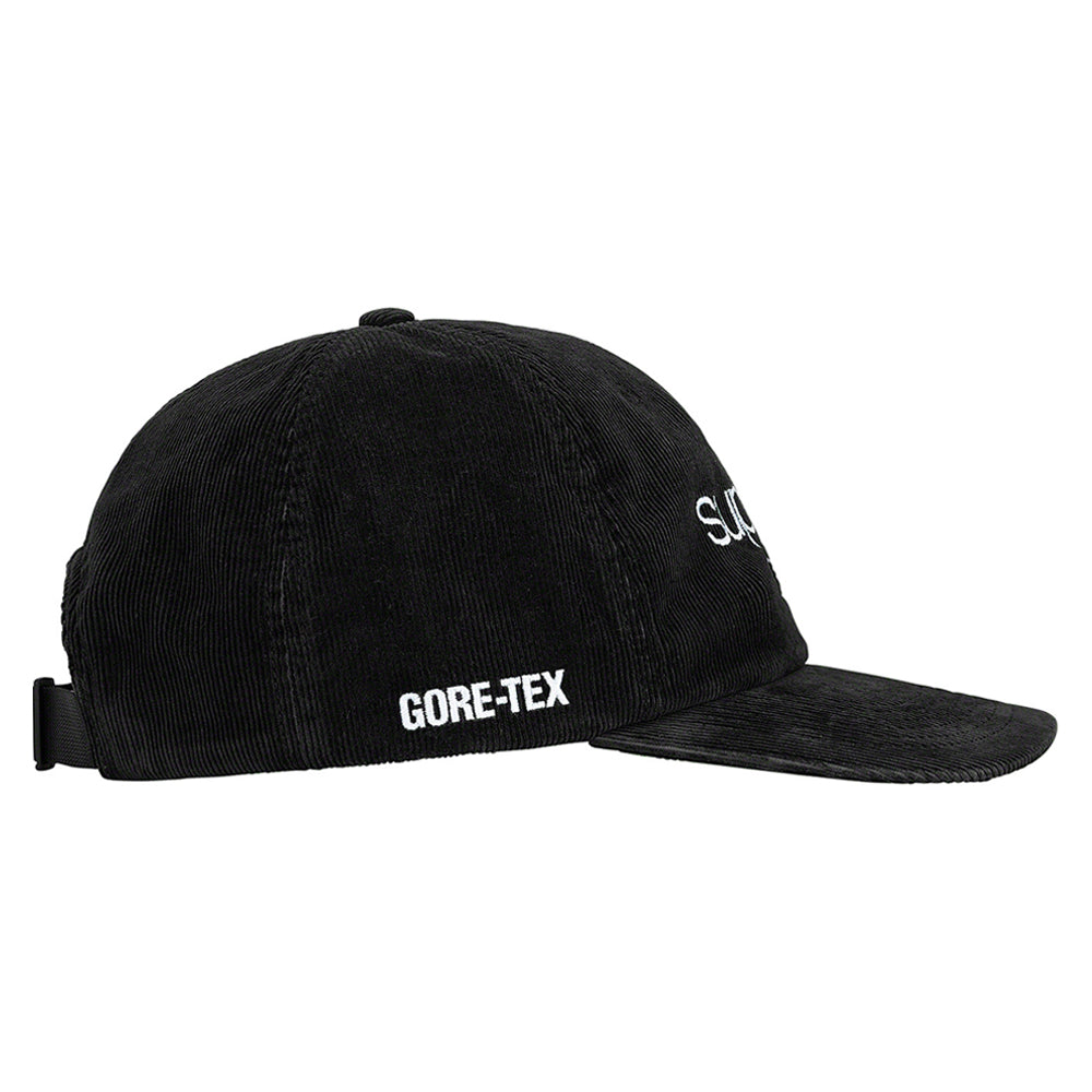 Supreme GORE-TEX Corduroy Classic Logo 6-Panel Black-PLUS