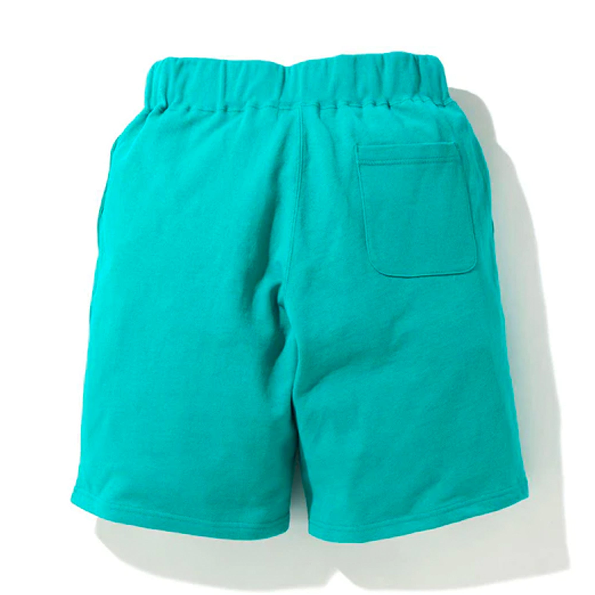 Bape Wide Shark Sweat Shorts Green/Teal-PLUS