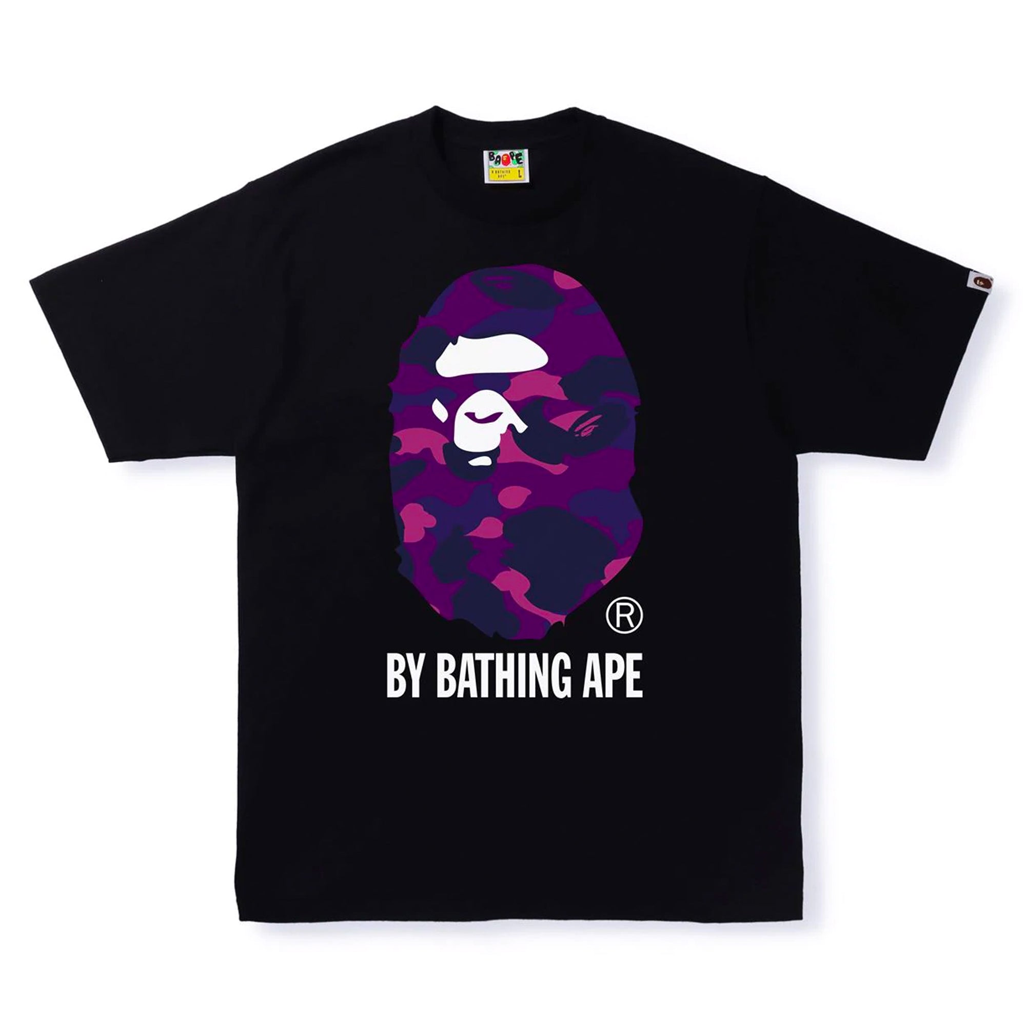Bape Color Camo By Bathing Ape Tee Black/Purple-PLUS