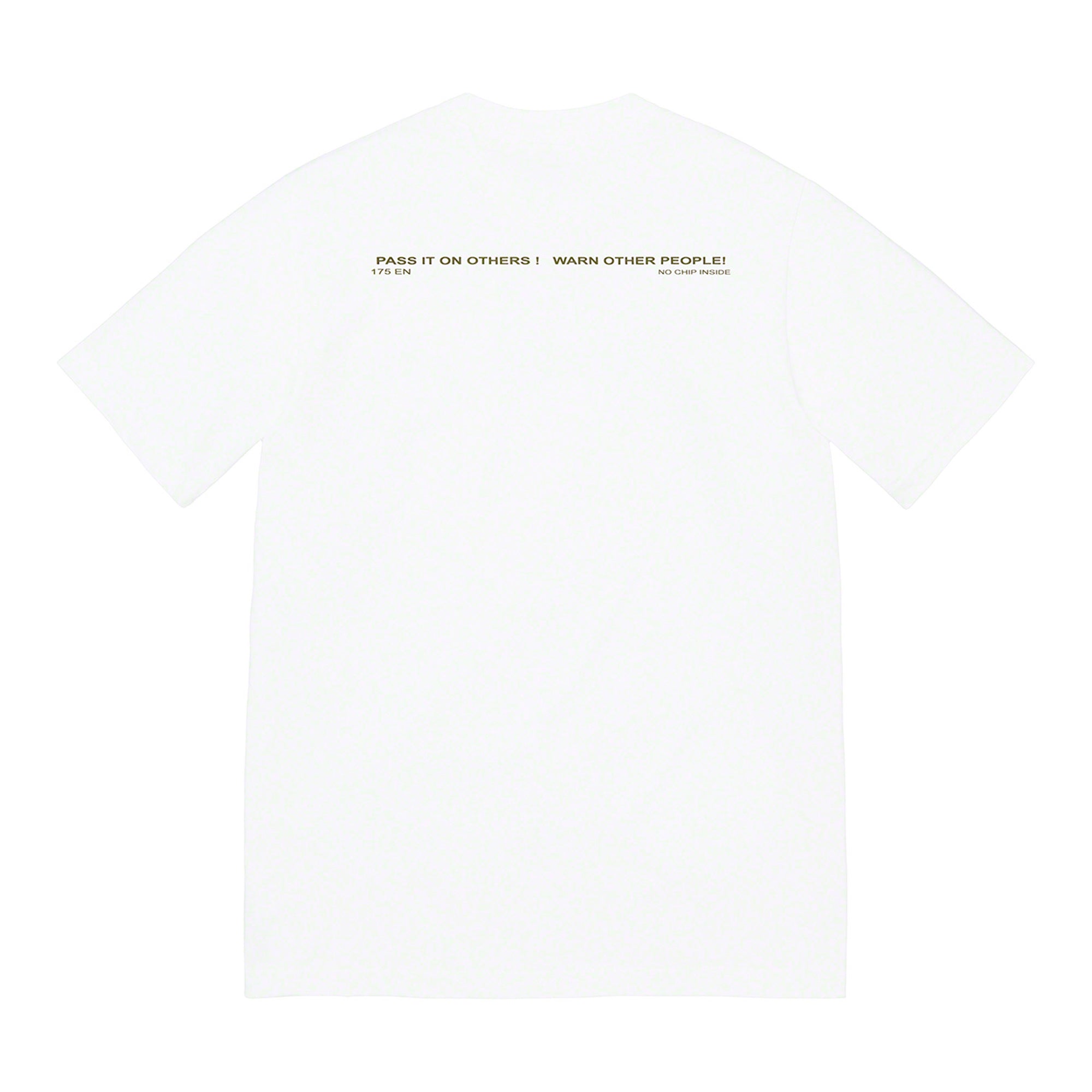 Supreme Warning Tee White-PLUS