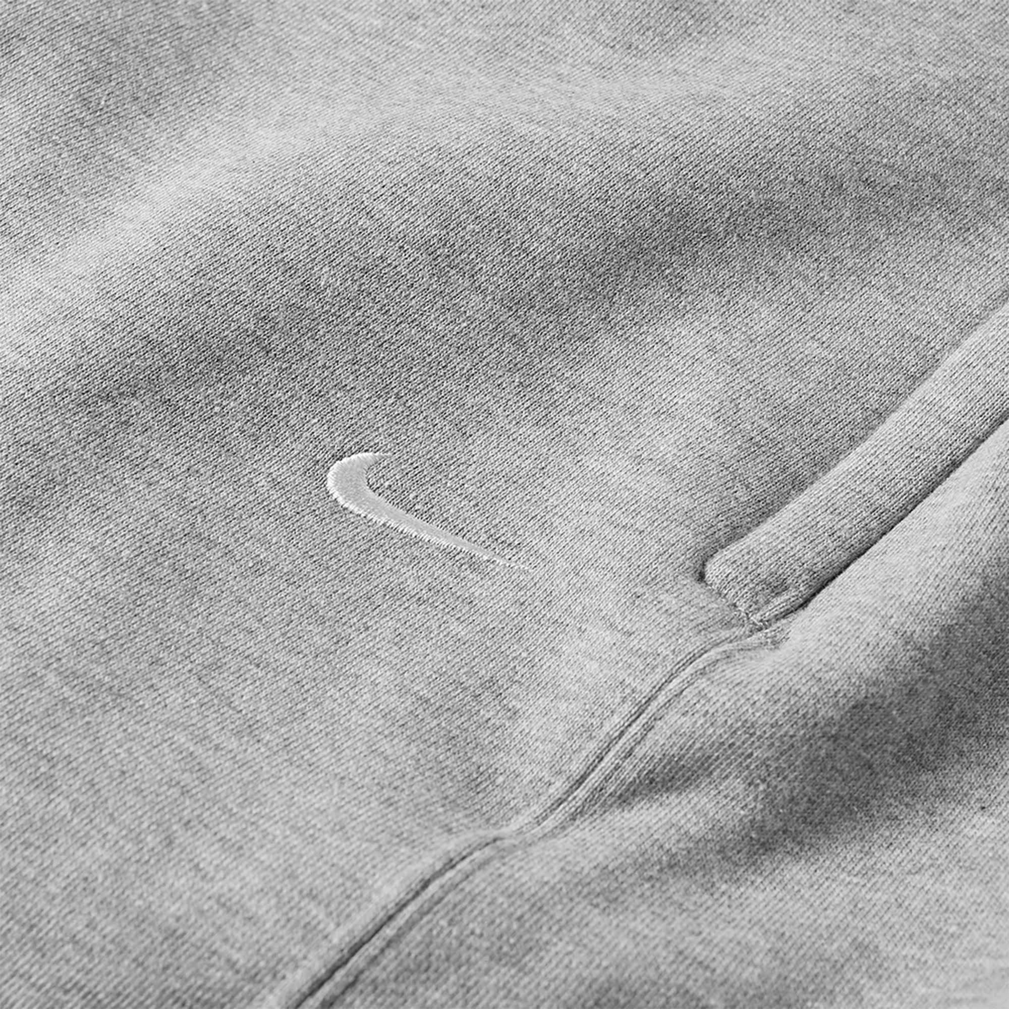 Nike Solo Swoosh Fleece Sweatpants Heather Grey-PLUS
