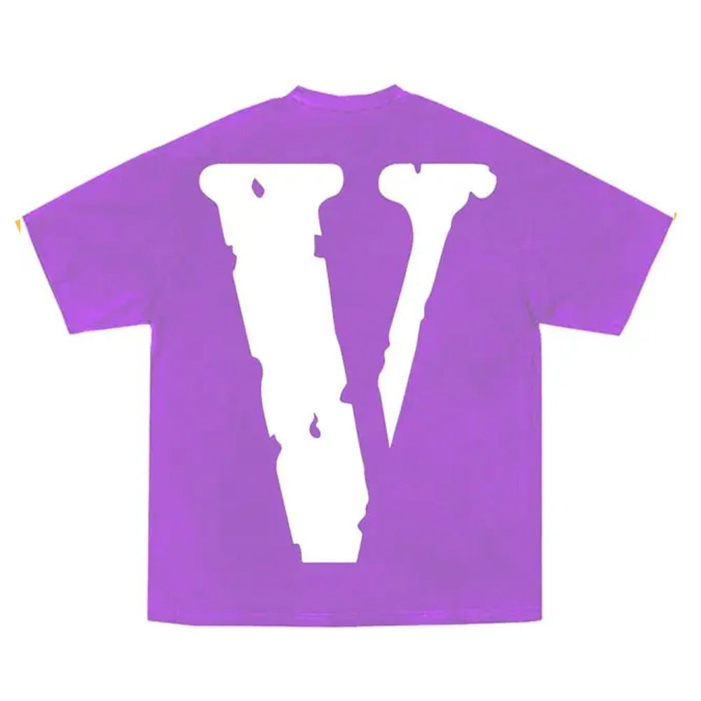 YoungBoy NBA x Vlone Peace Hardly Tee Purple-PLUS