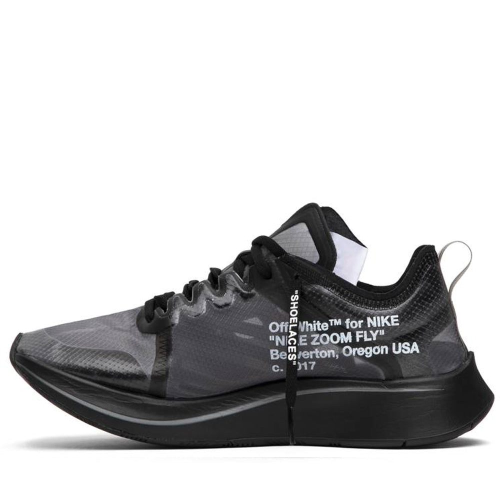 Nike Zoom Fly Off-White Black Silver-PLUS