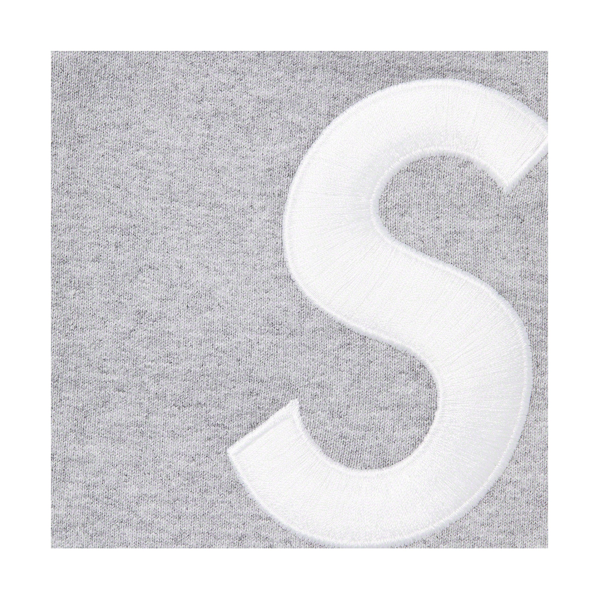Supreme S Logo Split Sweatpant Heather Grey-PLUS