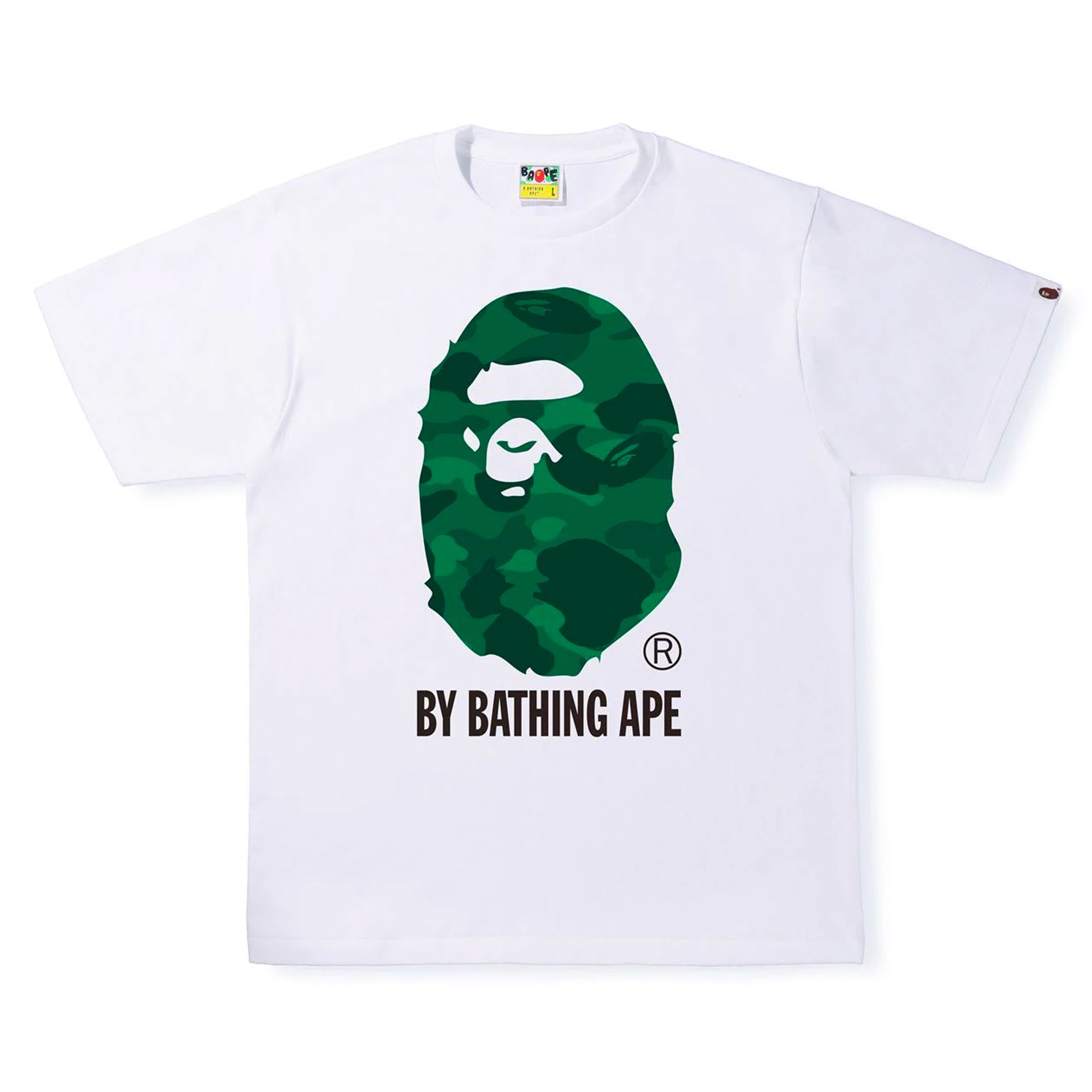 BAPE Color Camo by Bathing Ape Tee White/Green-PLUS