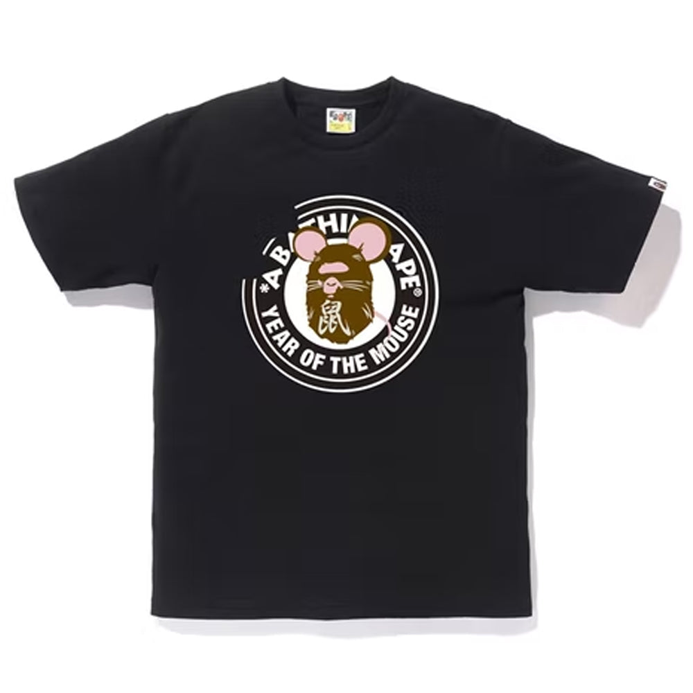 Bape Year of The Mouse Tee Black-PLUS