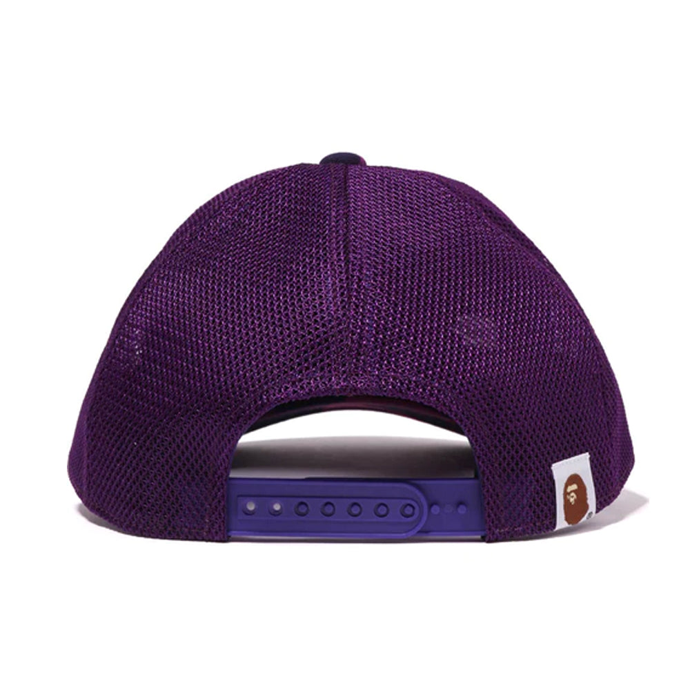 Bape Color Camo NYC Logo Mesh Cap Purple (FW22)-PLUS