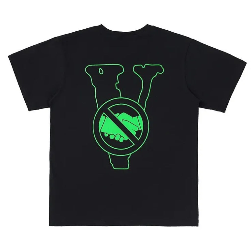 Vlone Stay Away From Your Friends Tee Black/Green-PLUS