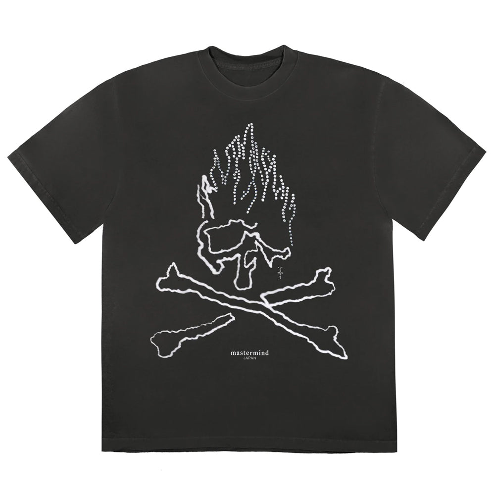 Travis Scott Cactus Jack For Mastermind Skull T-shirt Black-PLUS