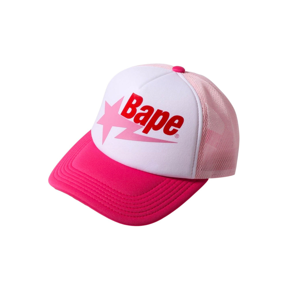 Bape Sta Mesh Cap Pink-PLUS