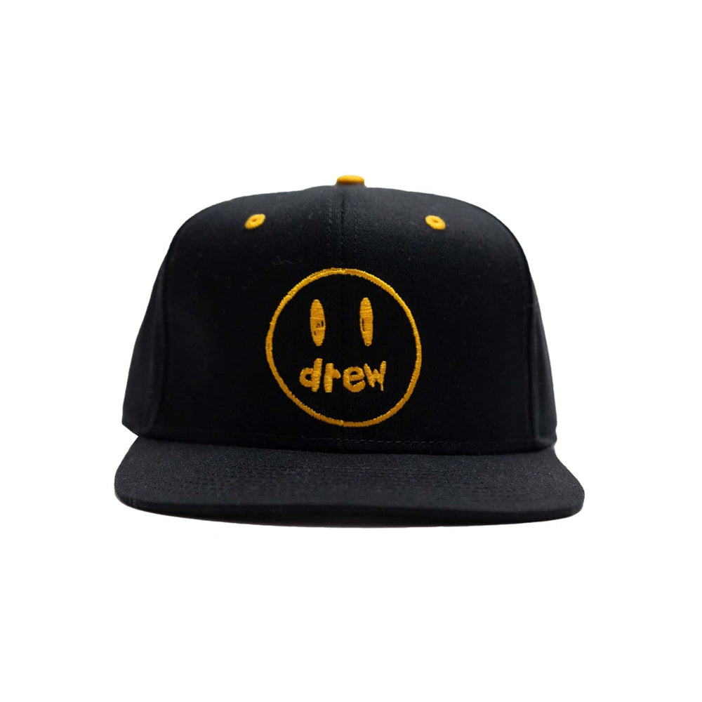 Drew House Sketch Mascot Snapback Hat Black-PLUS