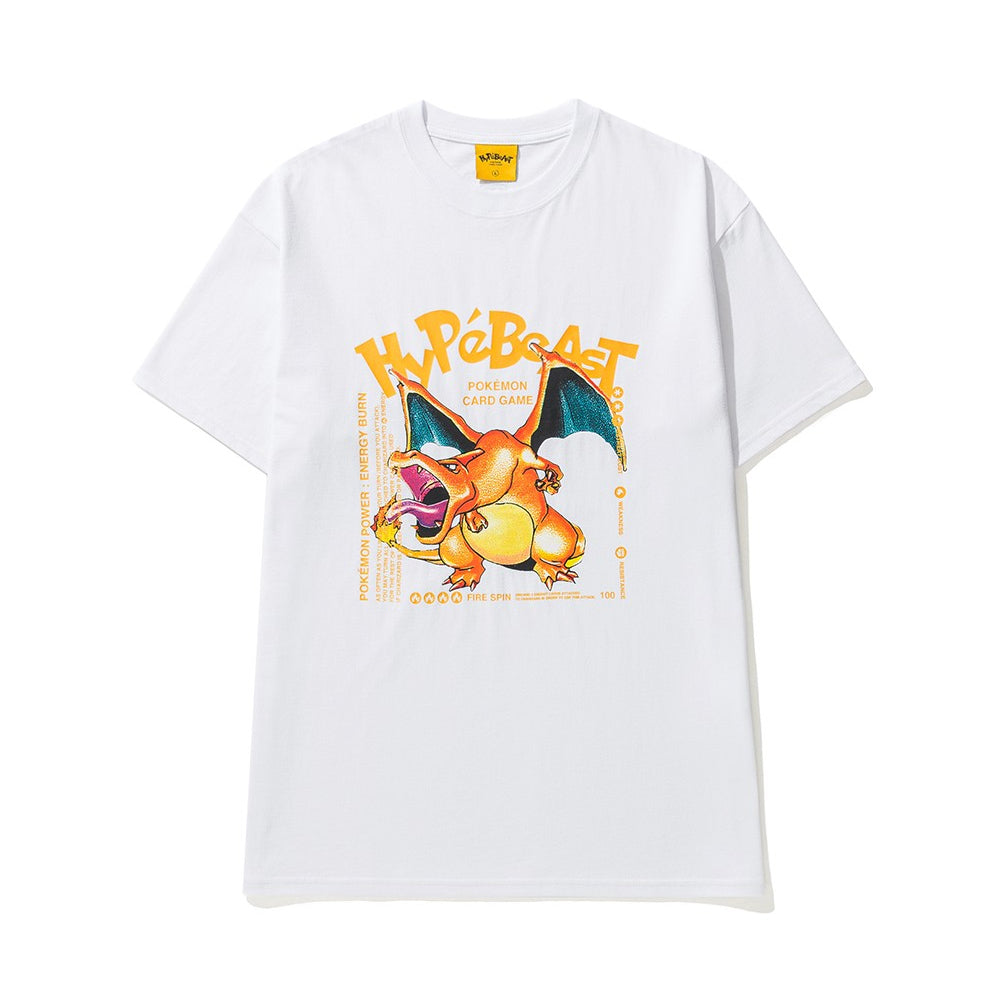 Hypebeast X Pokemon Charizard T-Shirt White-PLUS