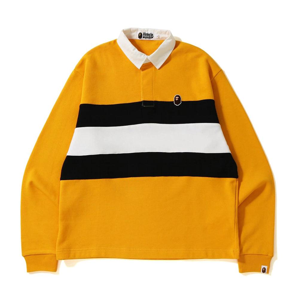 BAPE Relax Silhouette Rugby Yellow-PLUS