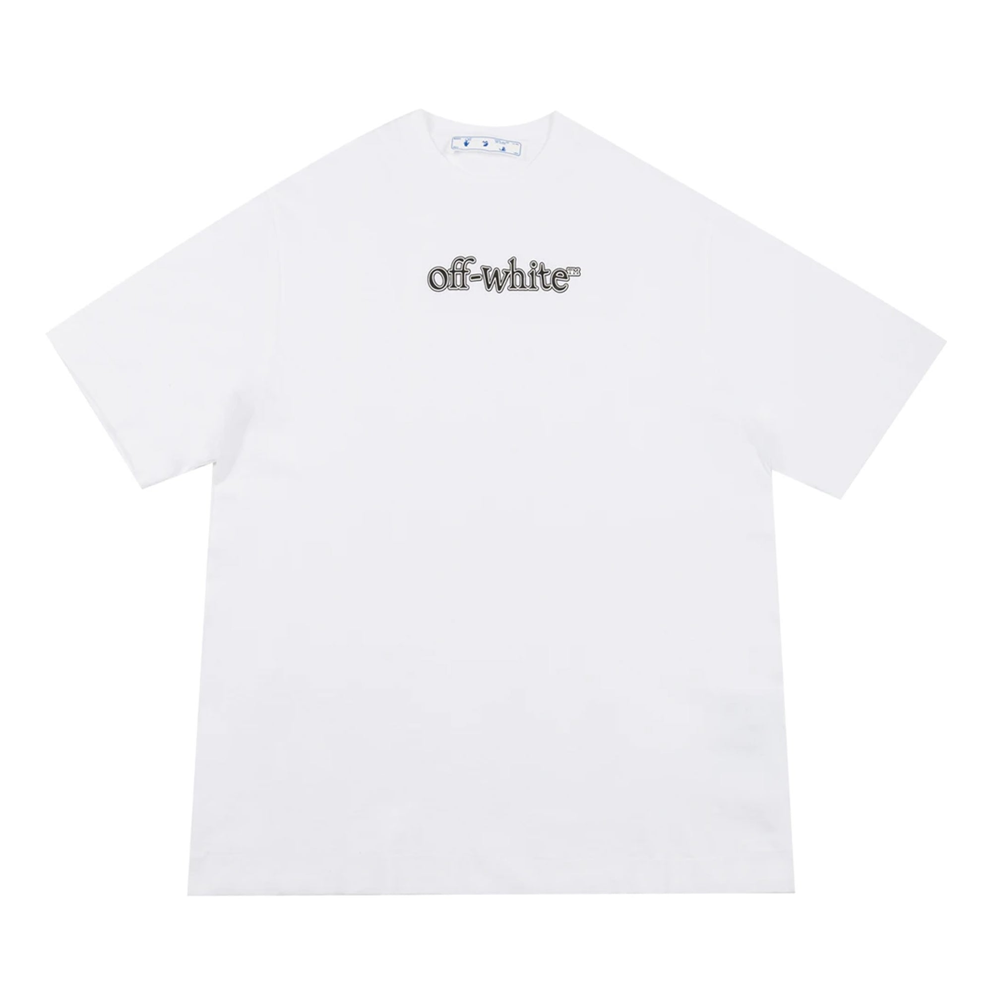 Off-White Slanted Logo Skate T-Shirt White-PLUS