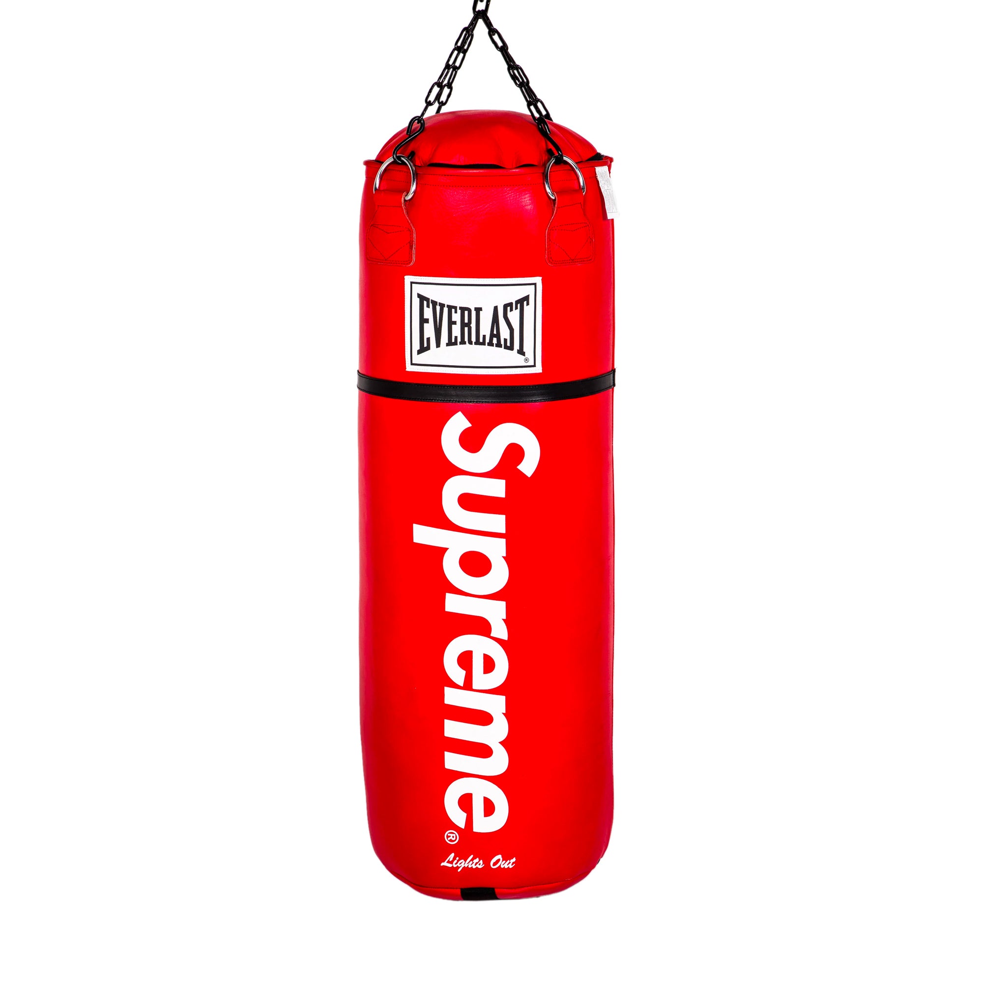 Supreme x Everlast Leather Heavy Punching Bag Red-PLUS