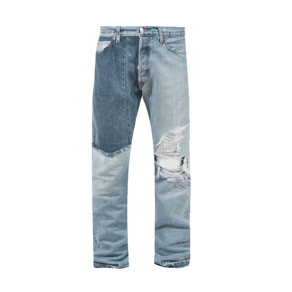 Gallery Dept. Ken Slim-Fit Panelled Distressed Jeans-PLUS
