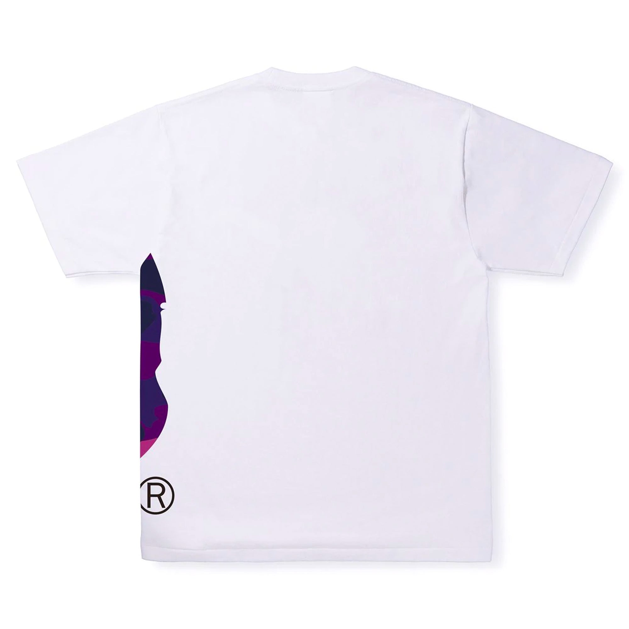 BAPE Color Camo Side Big Ape Head Tee White/Purple-PLUS