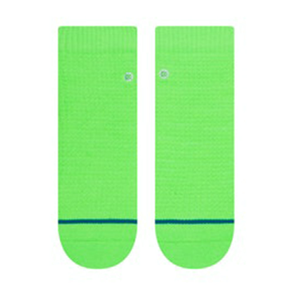 Stance HYPER QUARTER Socks Neon Green (1 Pack)-PLUS